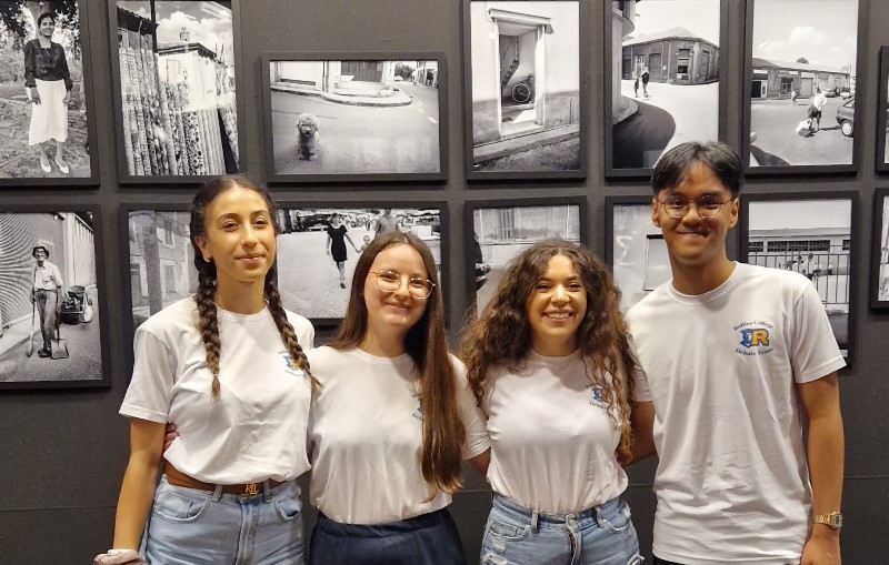 Hellenic American University’s Debate Team members (from left to right), Andriana Gounalaki, Androniki Fili, Or Ayash, Jonathan Cacatian